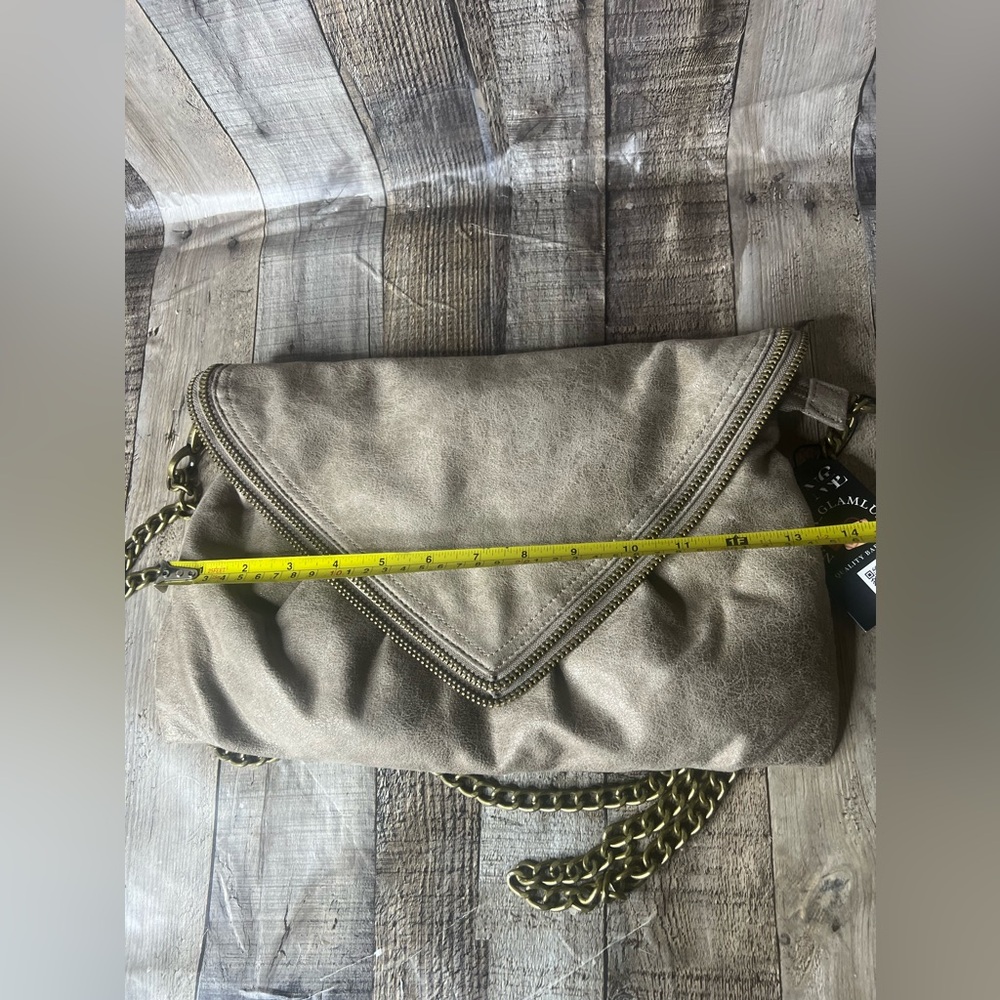 Matt Natt Crossbody Purse Zipper Design Bag Chain Strap Tote Bag - Picture 14 of 16